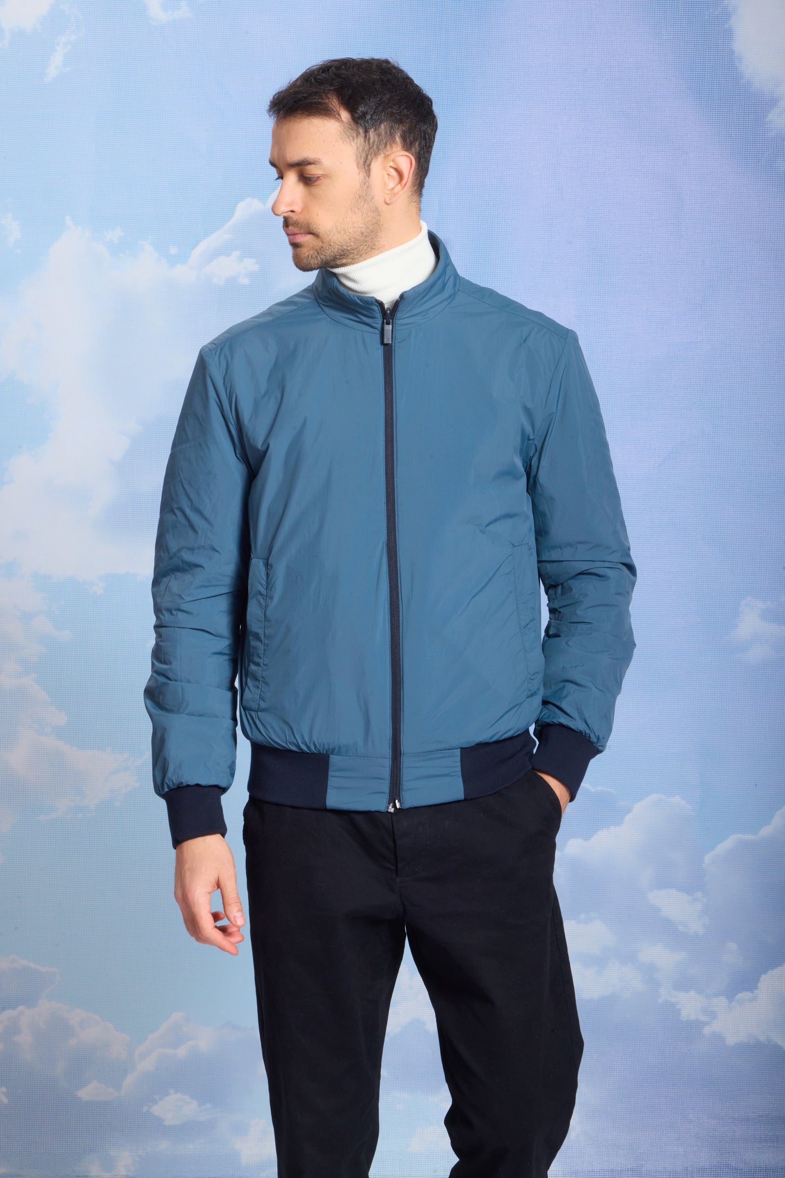 Geacă pentru bărbați ROBIN navy/reverse orion blue