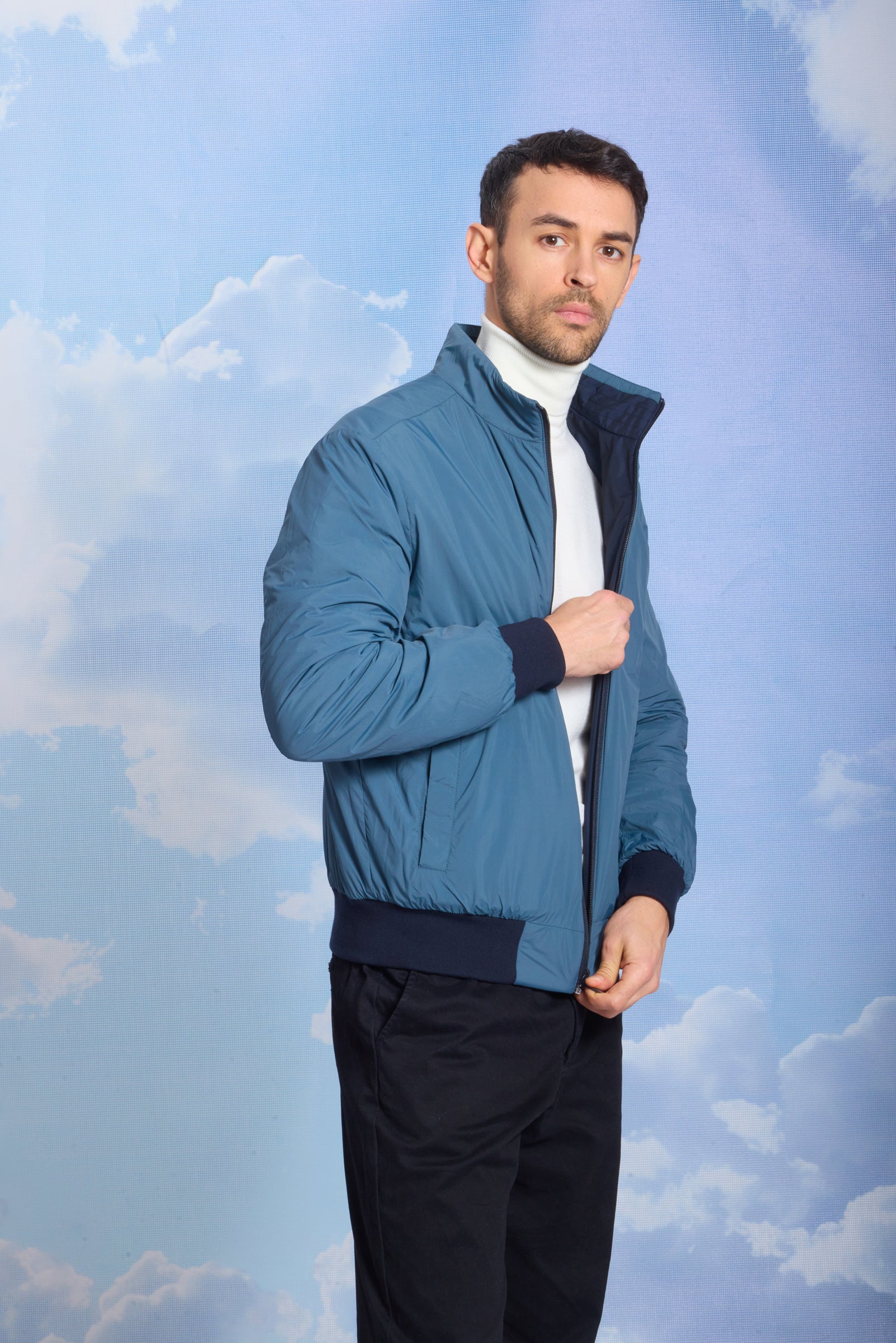 Geacă pentru bărbați ROBIN navy/reverse orion blue
