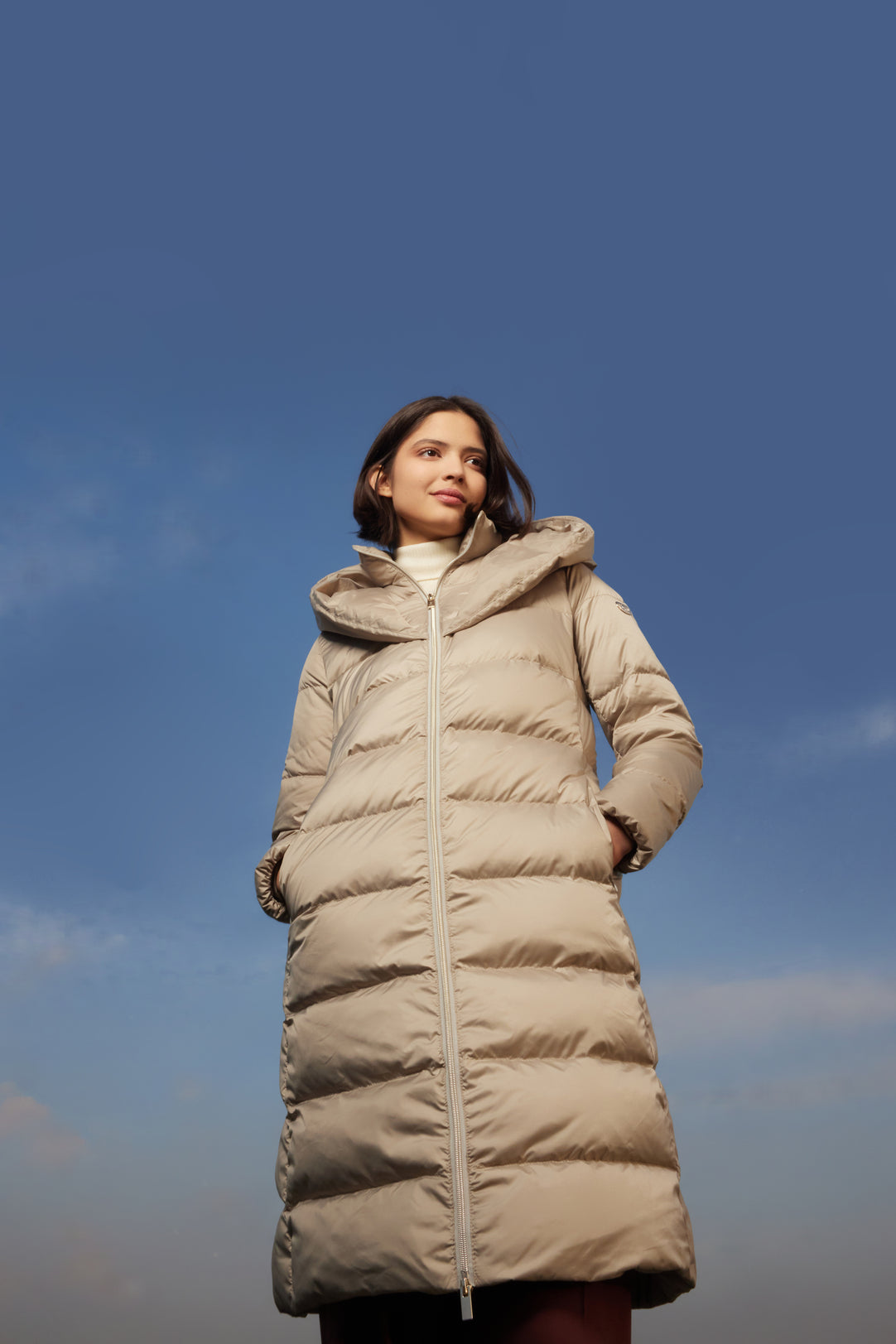 Beige YUKI women's coat