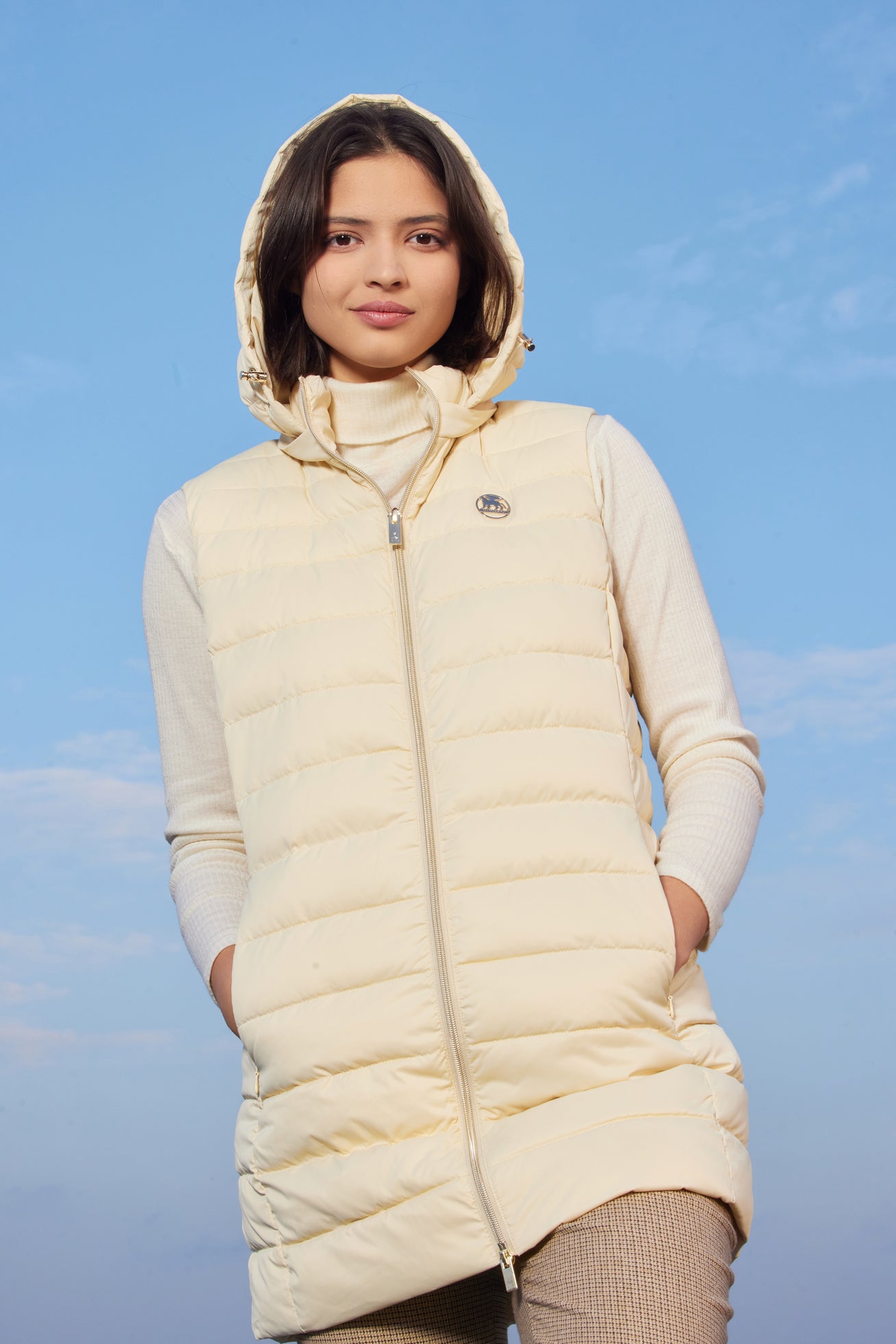 Women's vest VESTA bleached sand