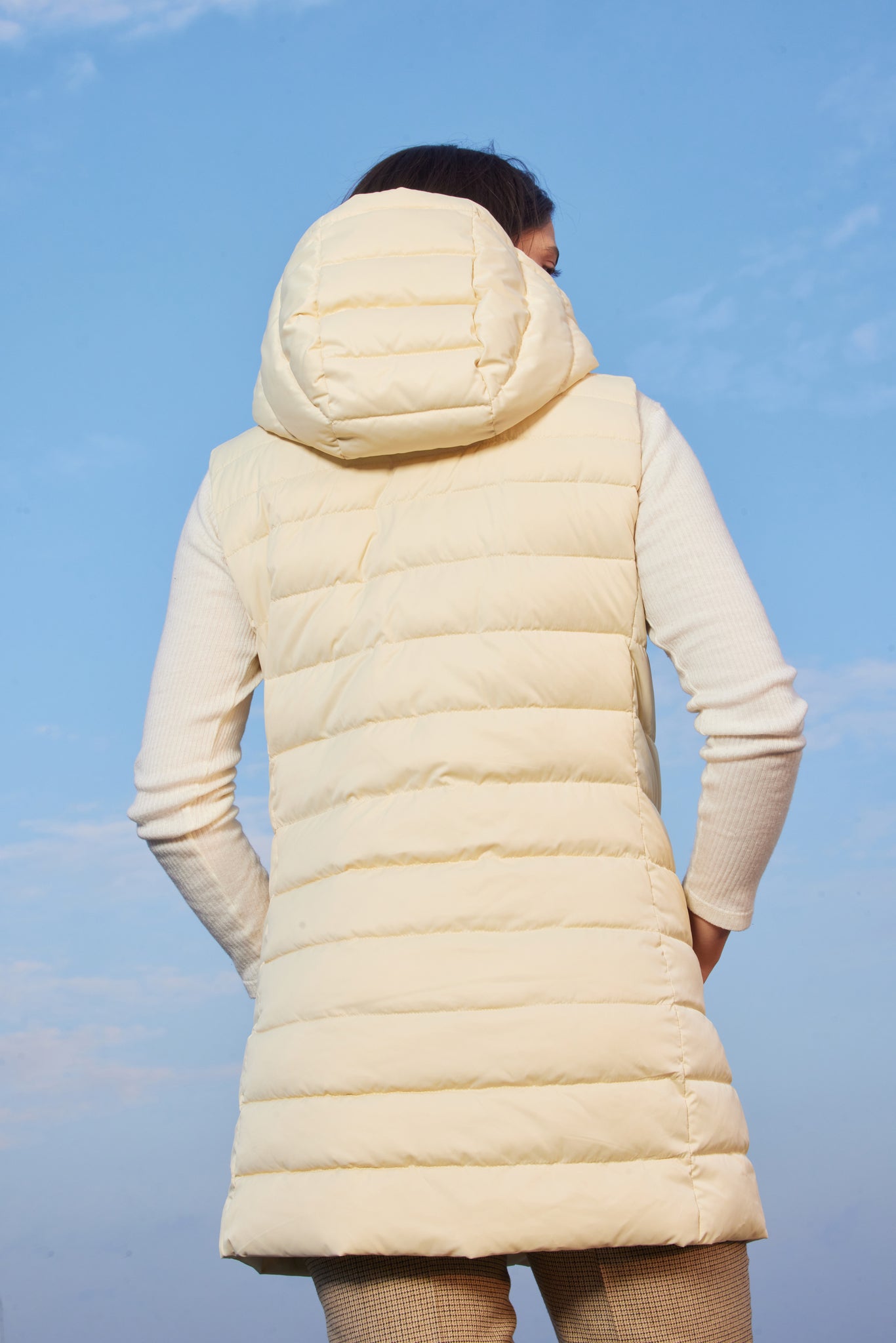 Women's vest VESTA bleached sand