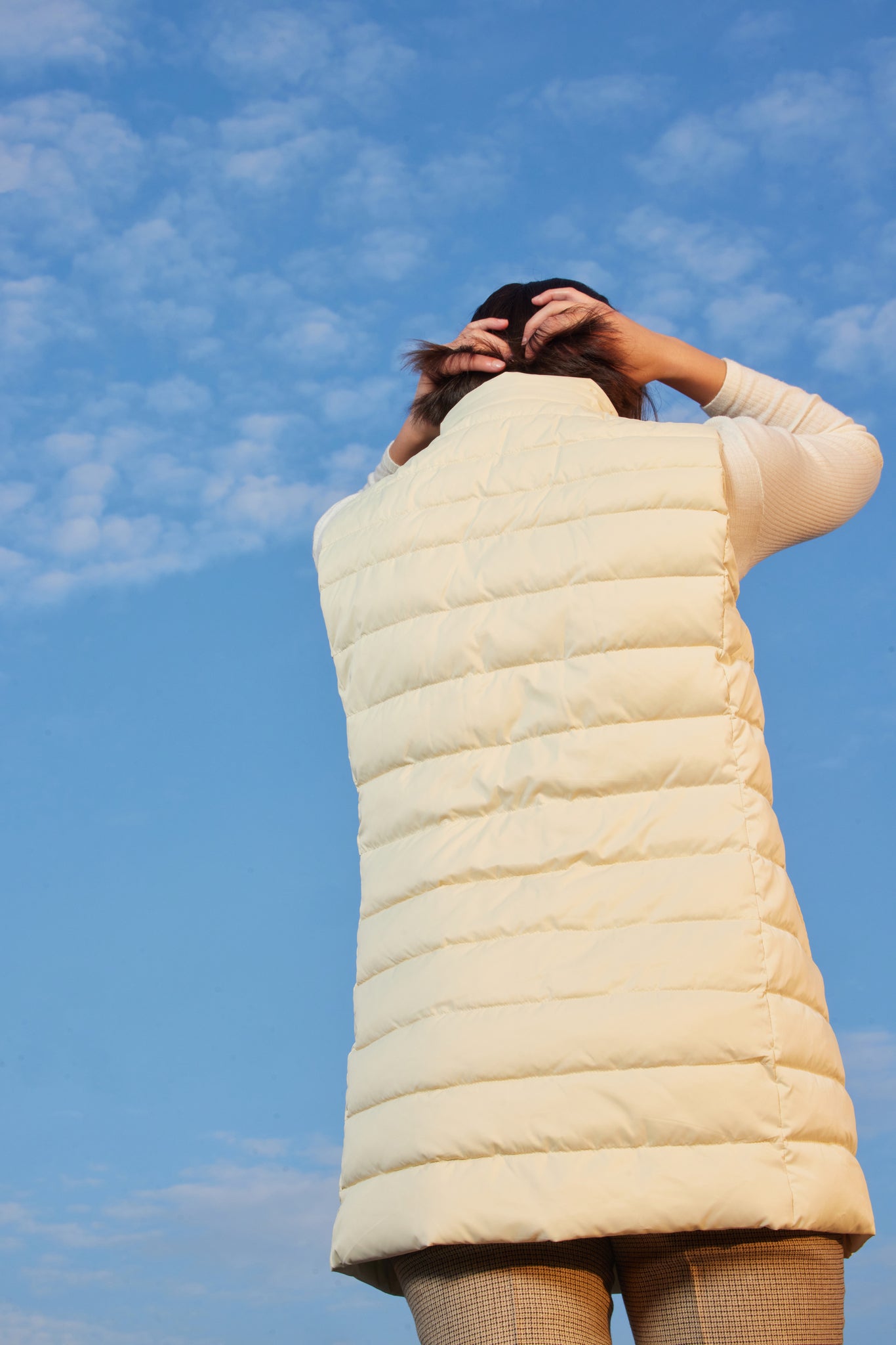 Women's vest VESTA bleached sand