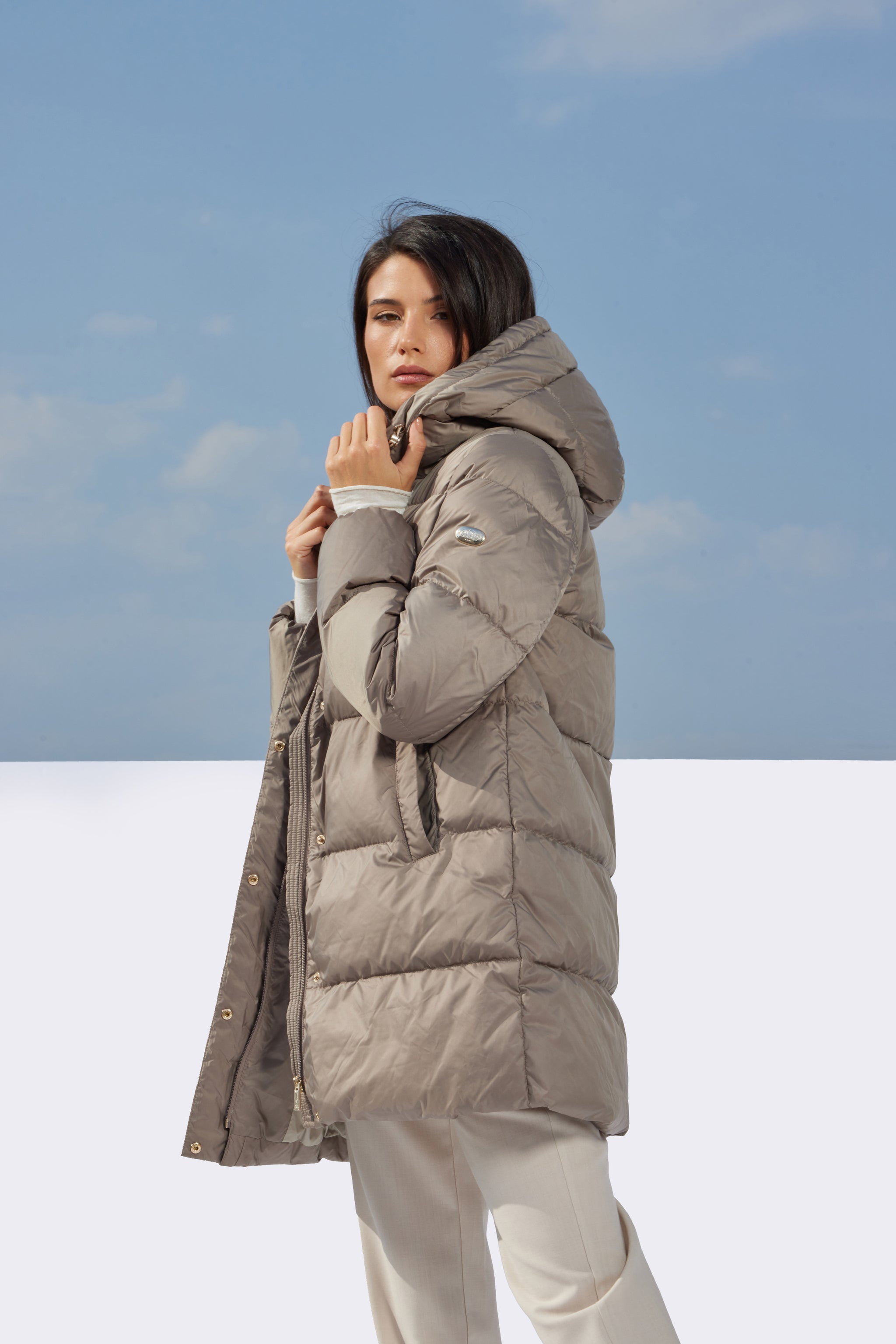 Geacă de damă ASSA dark beige