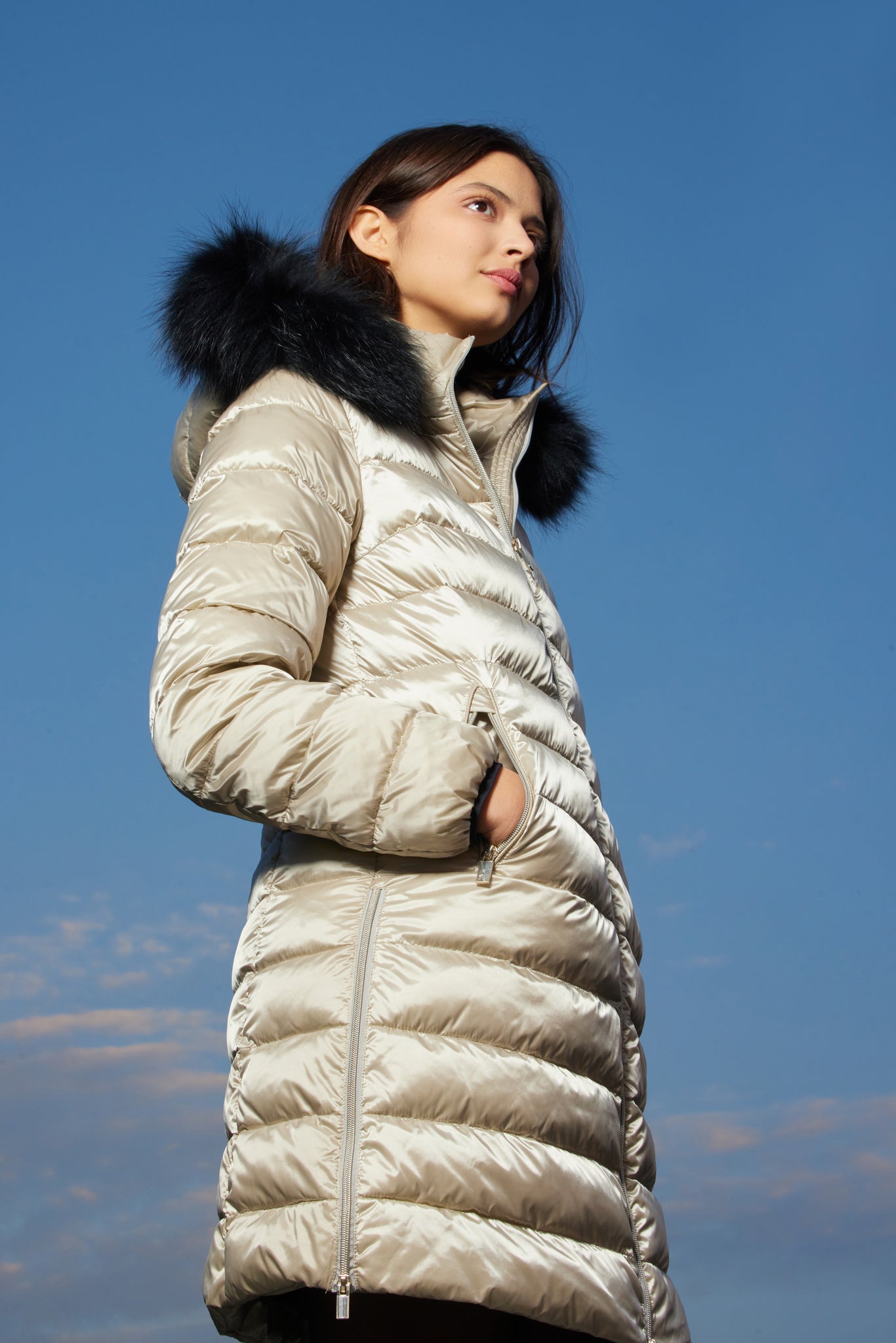 Women's coat NILDA stucco