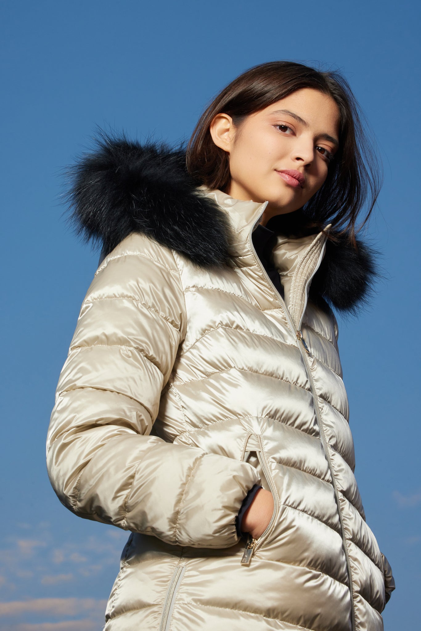 Women's coat NILDA stucco