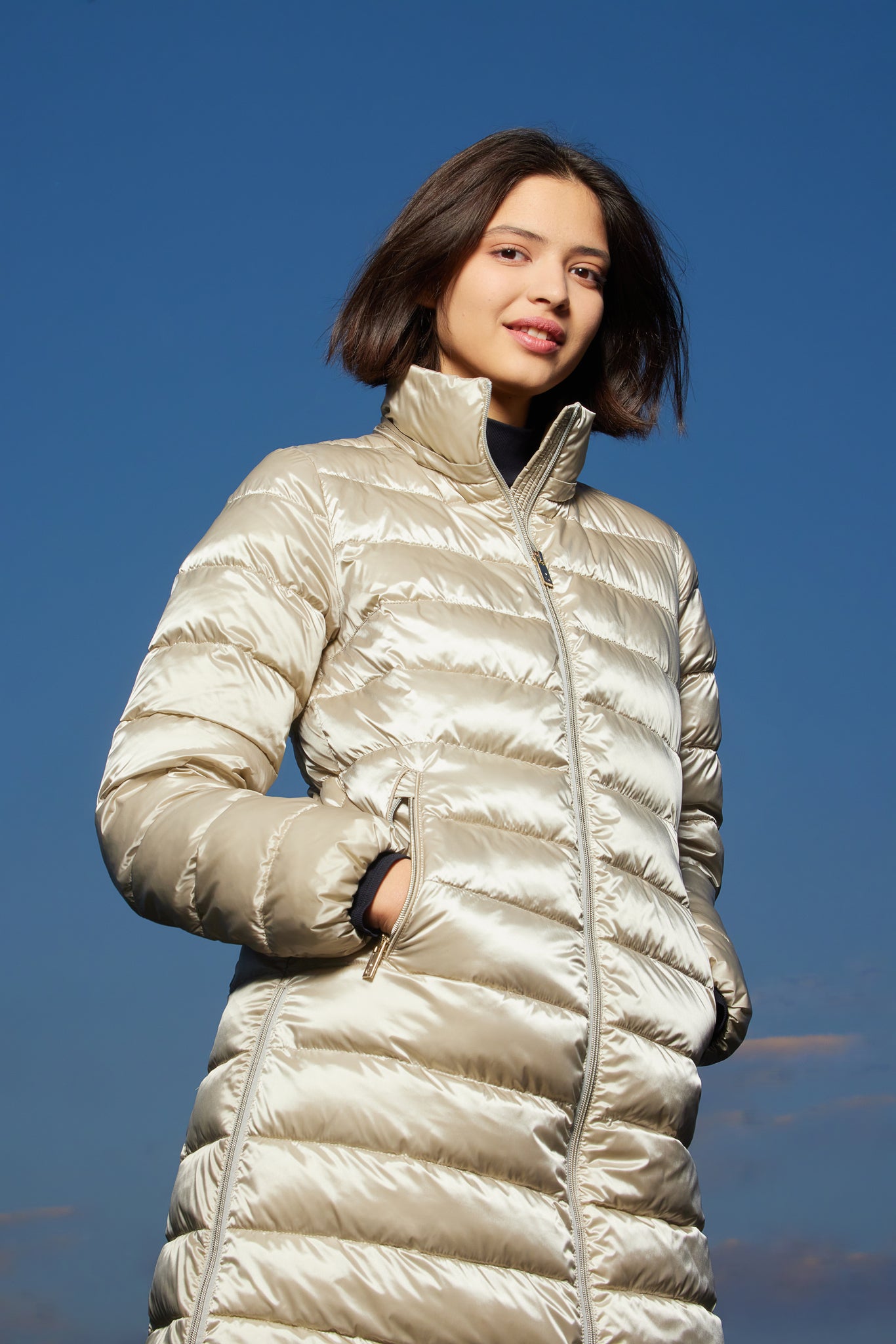 Women's coat NILDA stucco