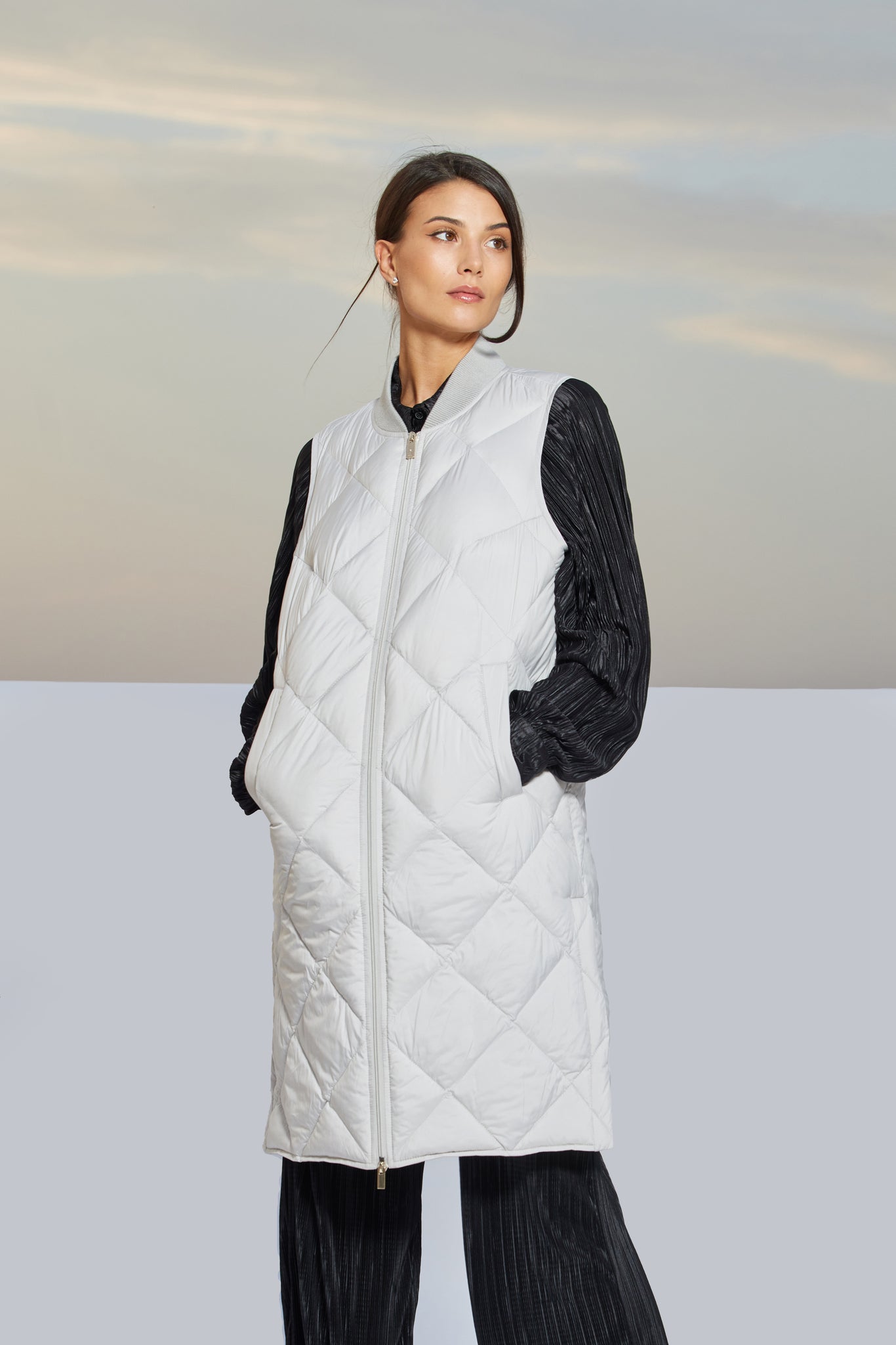 Vestă de damă SIANA grey violet