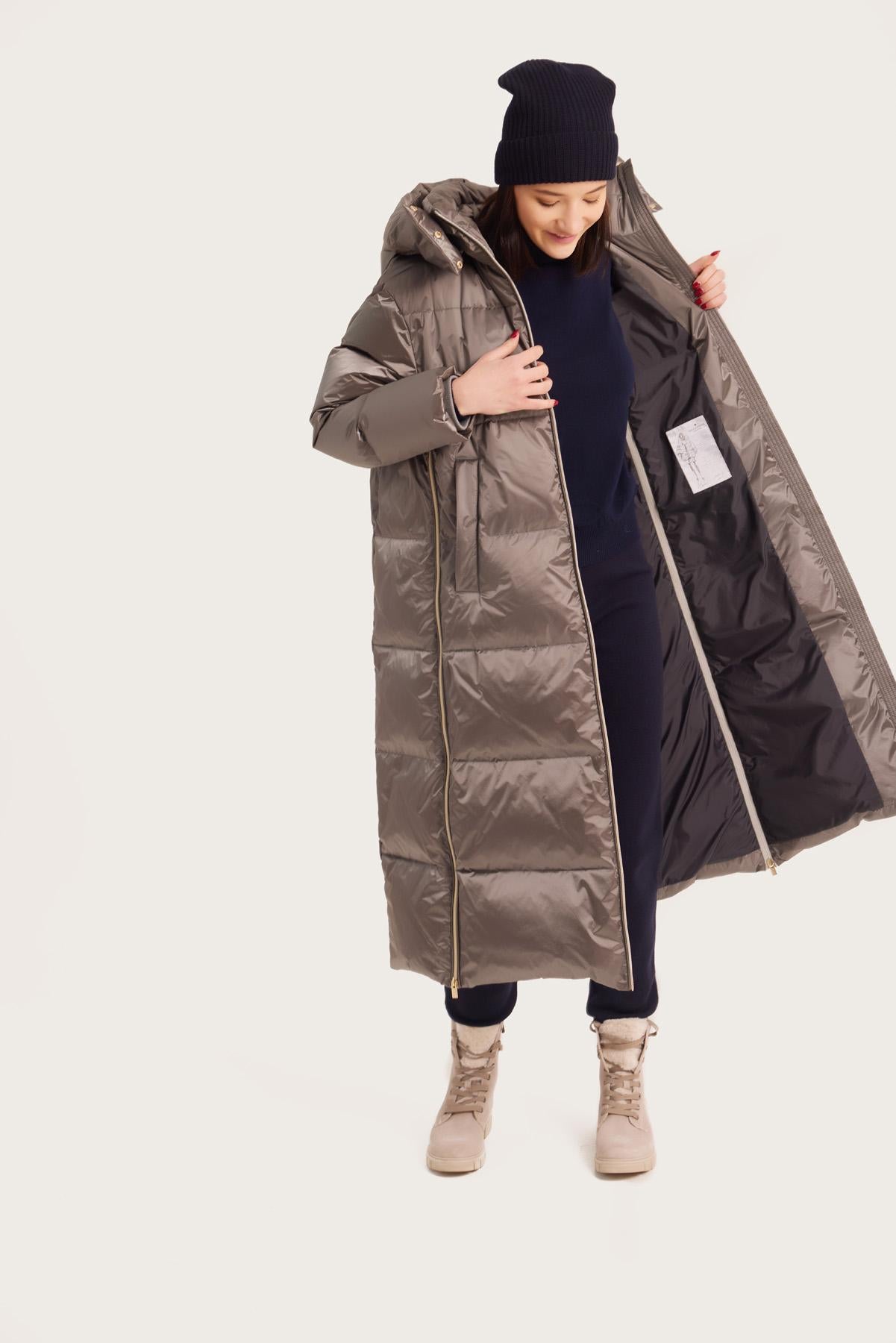 Palton de damă VENERA frost grey