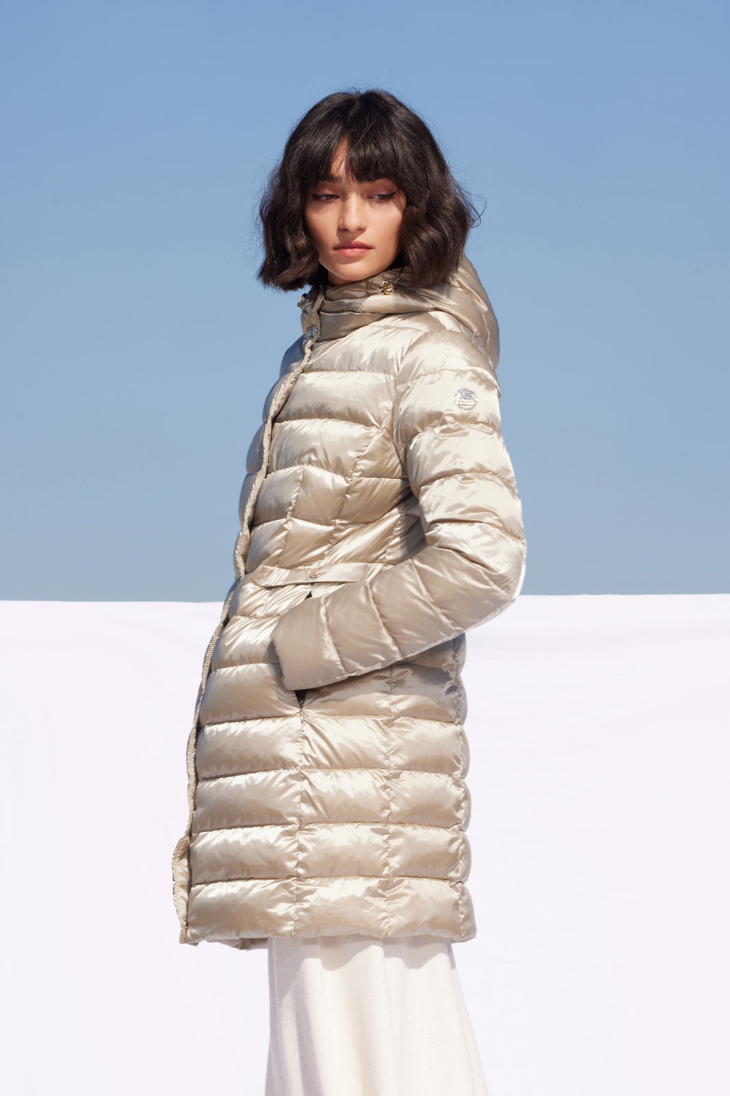 Palton de damă DL001 pearl