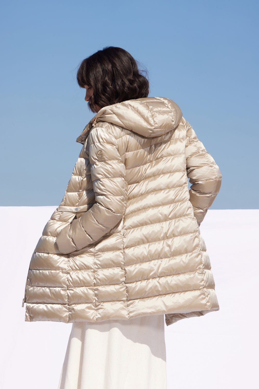 Palton de damă DL001 pearl