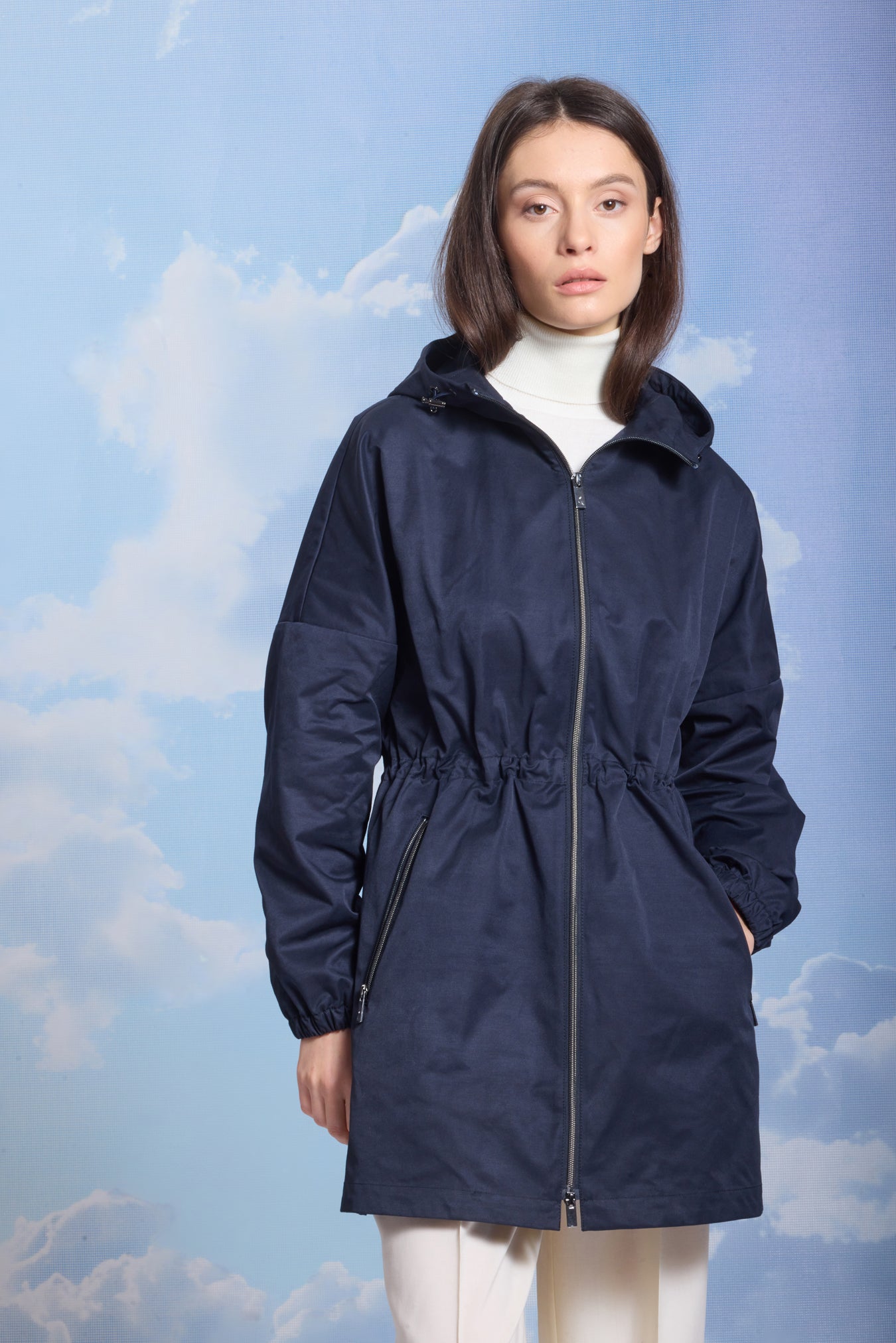 Trenci de damă HOLLY dark navy