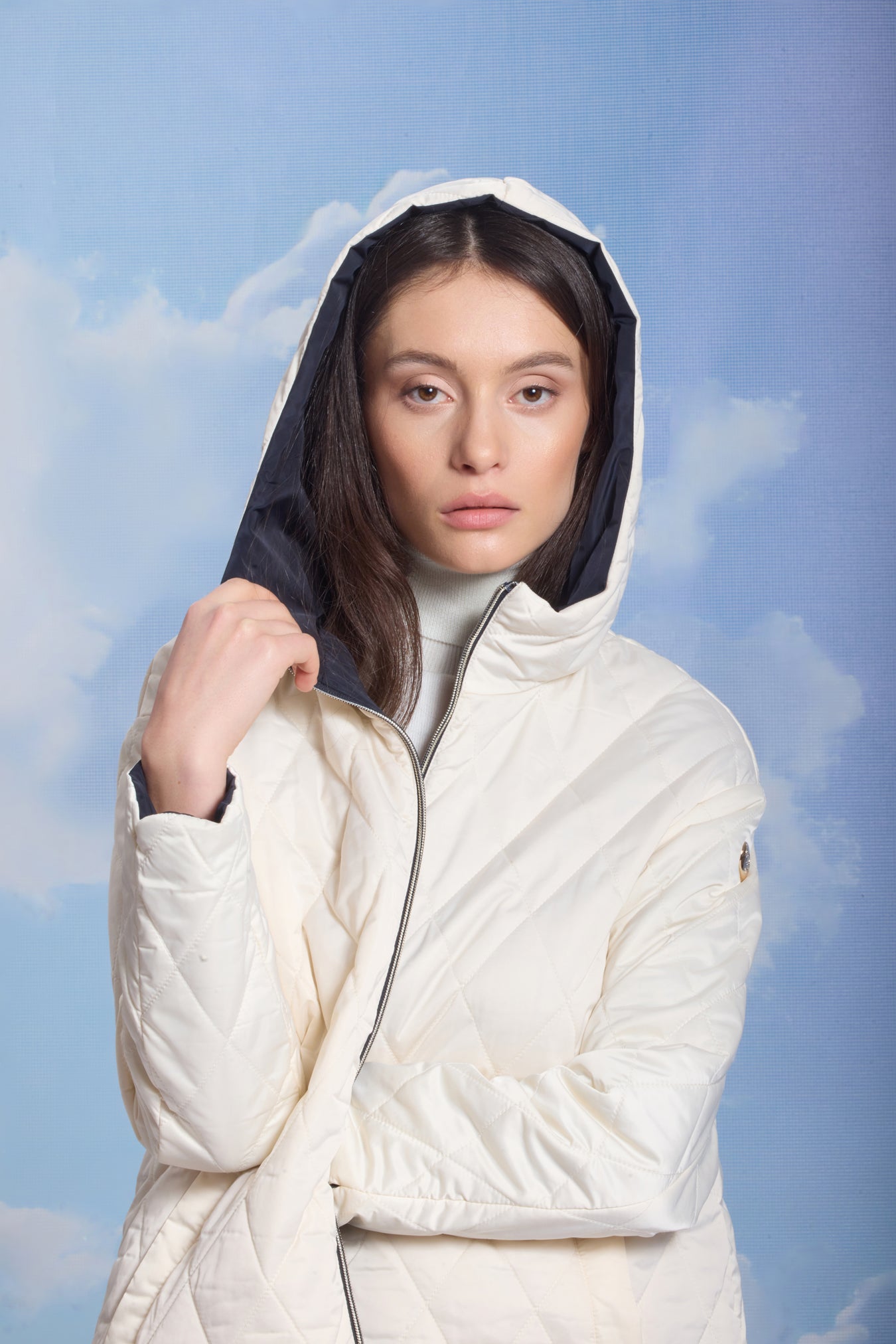 Geacă damă reversibilă LERA– Black / Reverse Beige