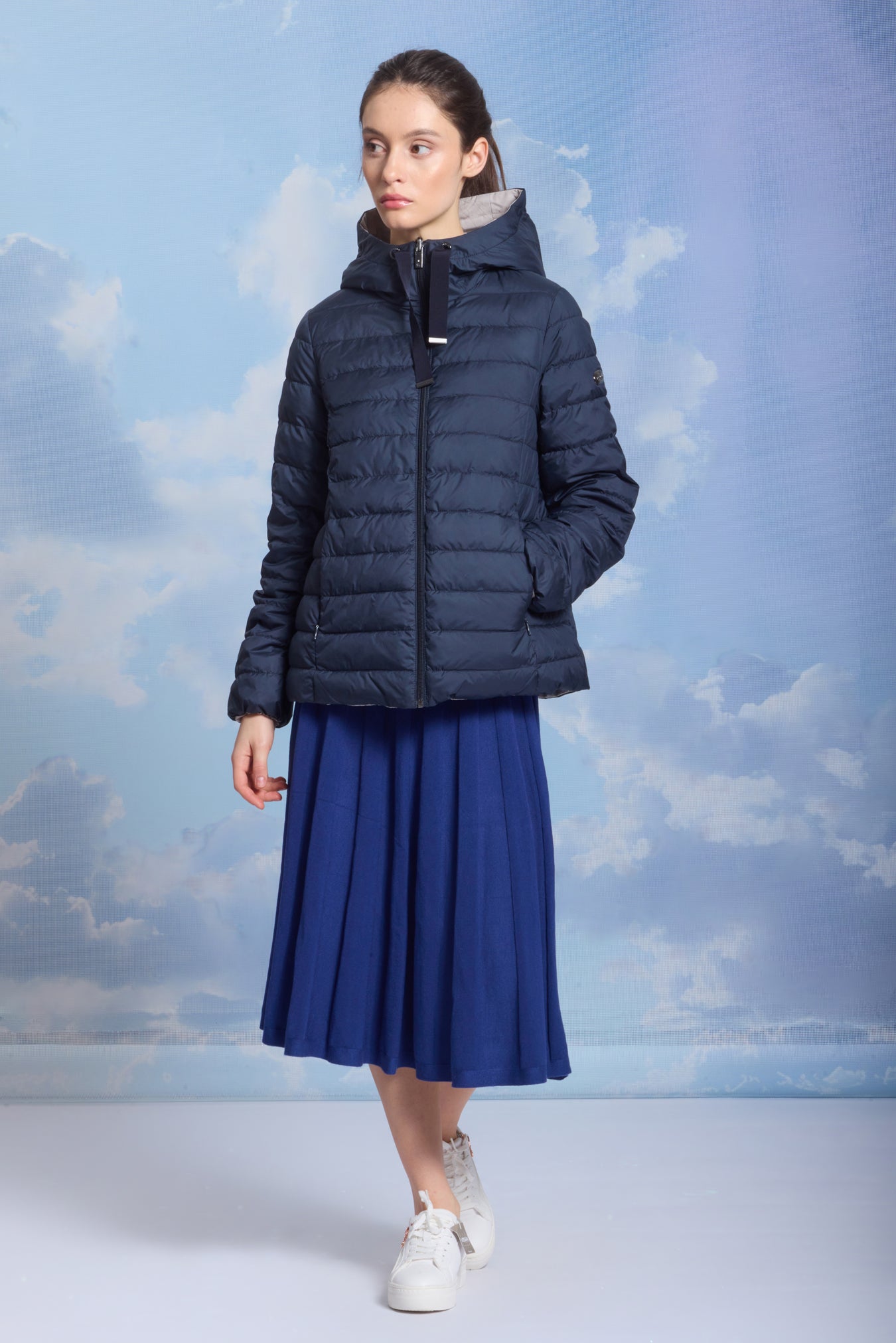 Geaca de dame AKVA dark navy/reverse stucco