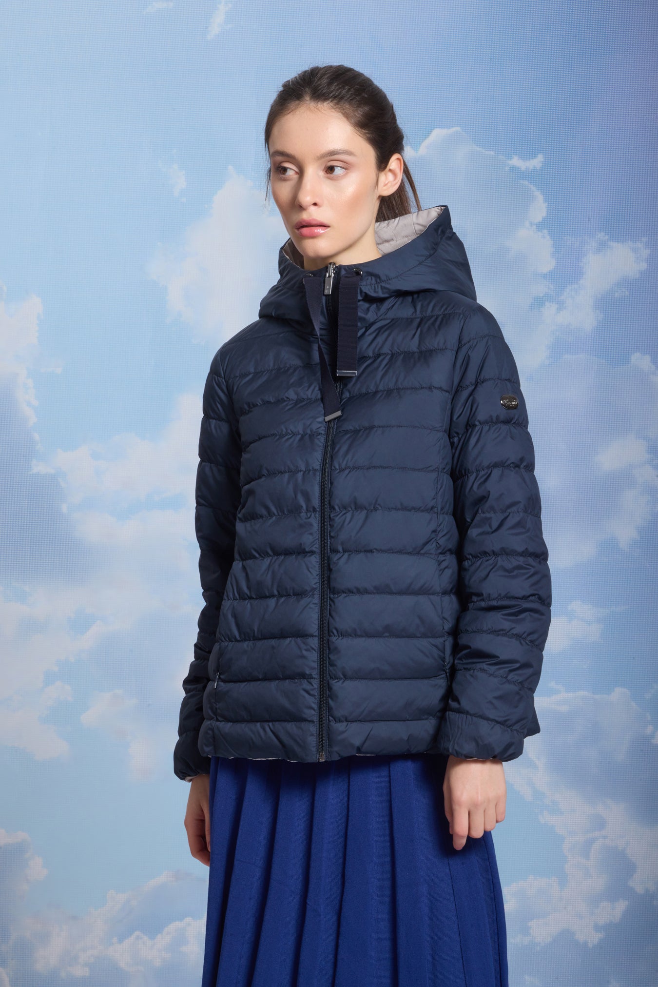 Geaca de dame AKVA dark navy/reverse stucco
