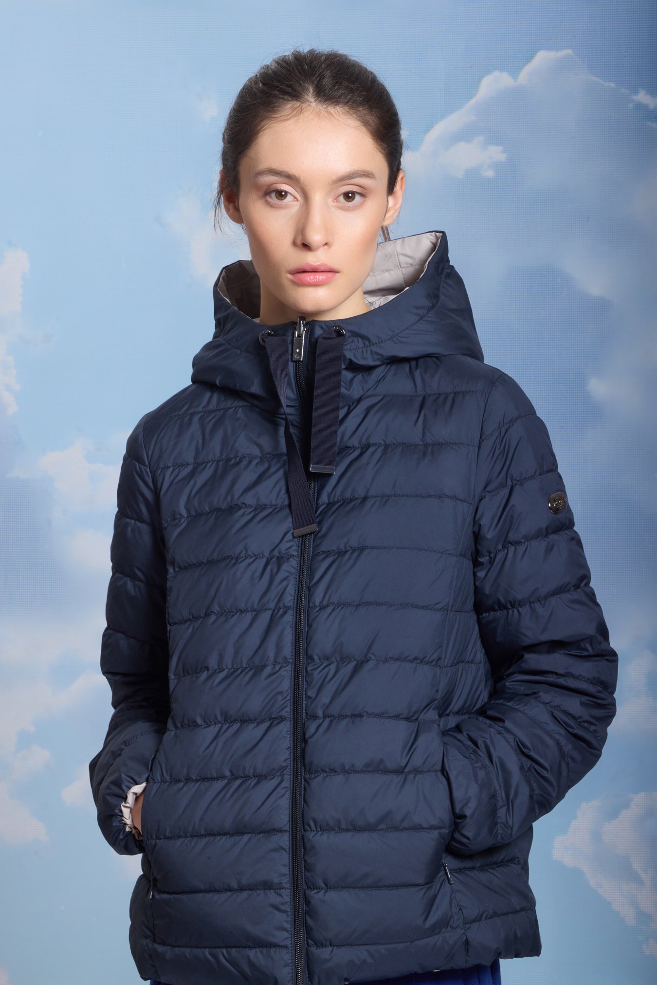Geaca de dame AKVA dark navy/reverse stucco