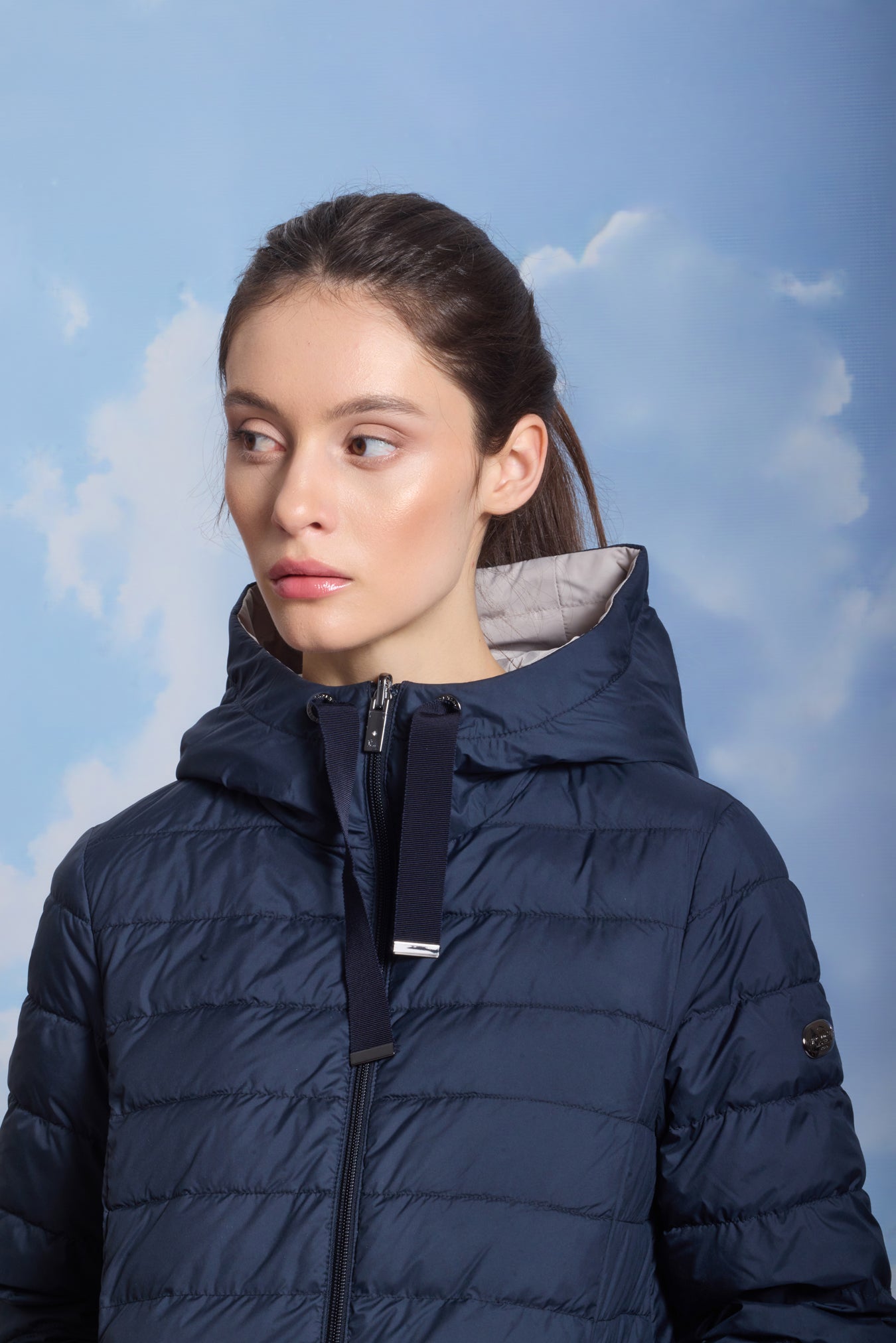 Geaca de dame AKVA dark navy/reverse stucco