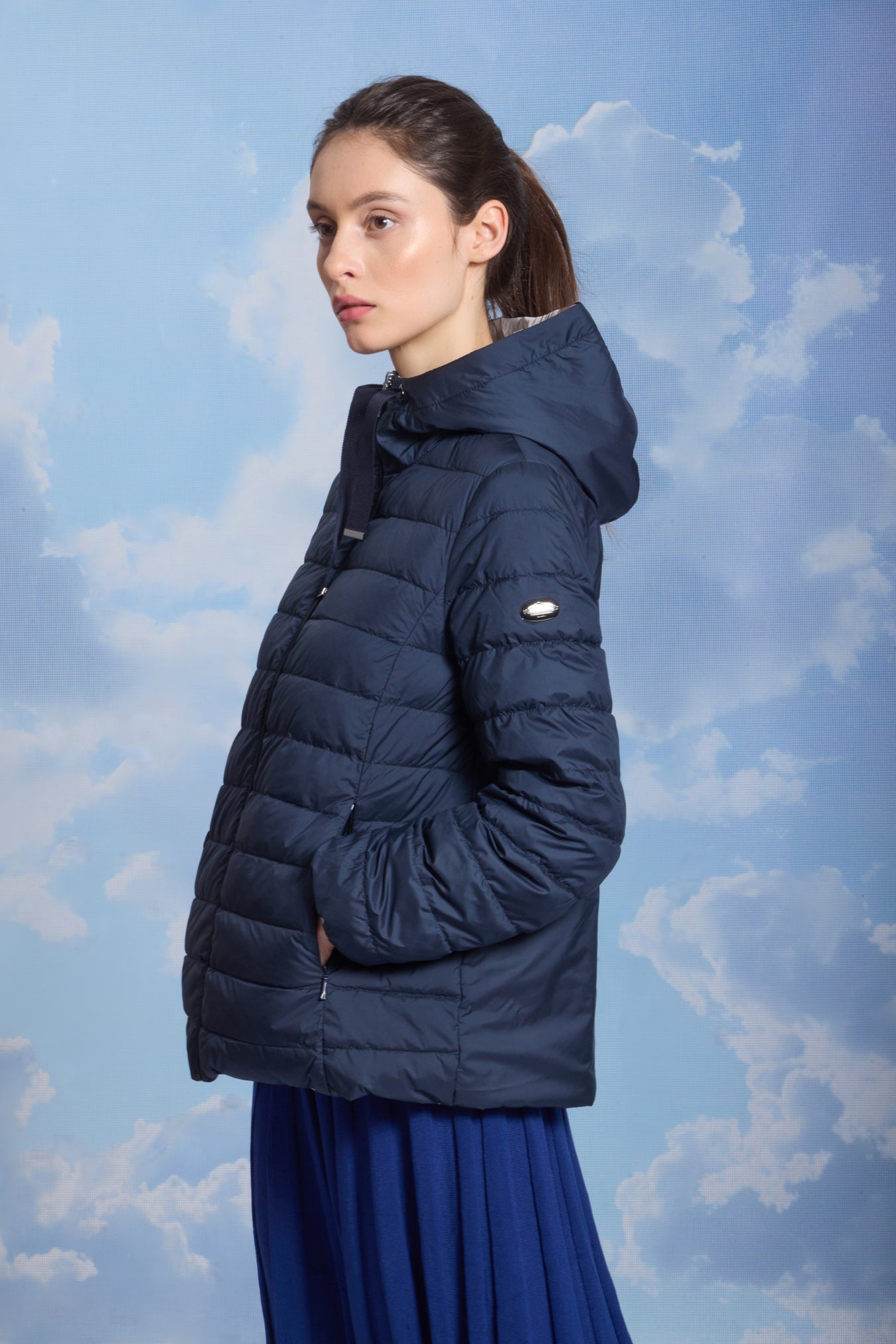 Geaca de dame AKVA dark navy/reverse stucco