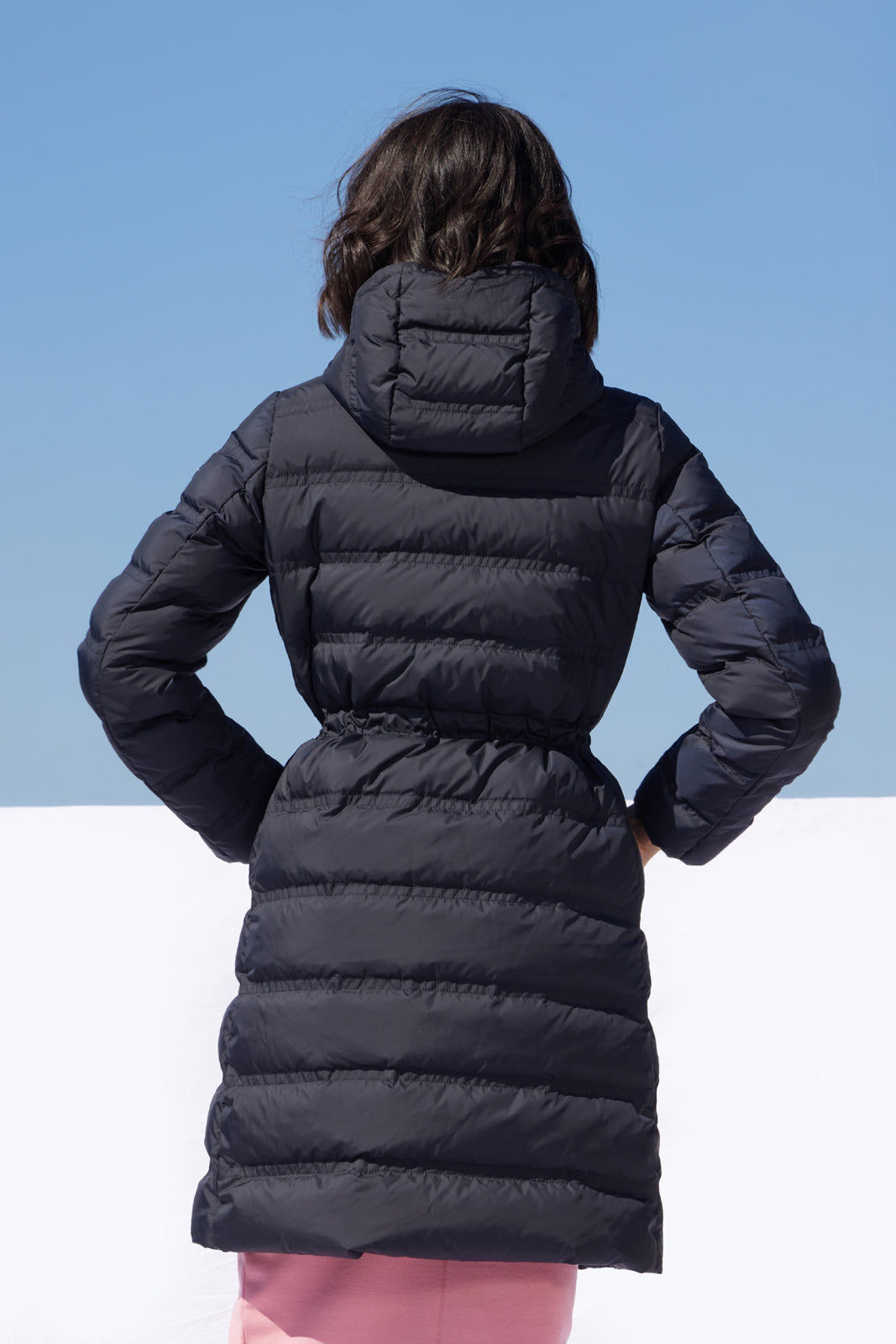 Palton de damă DL003 dark navy