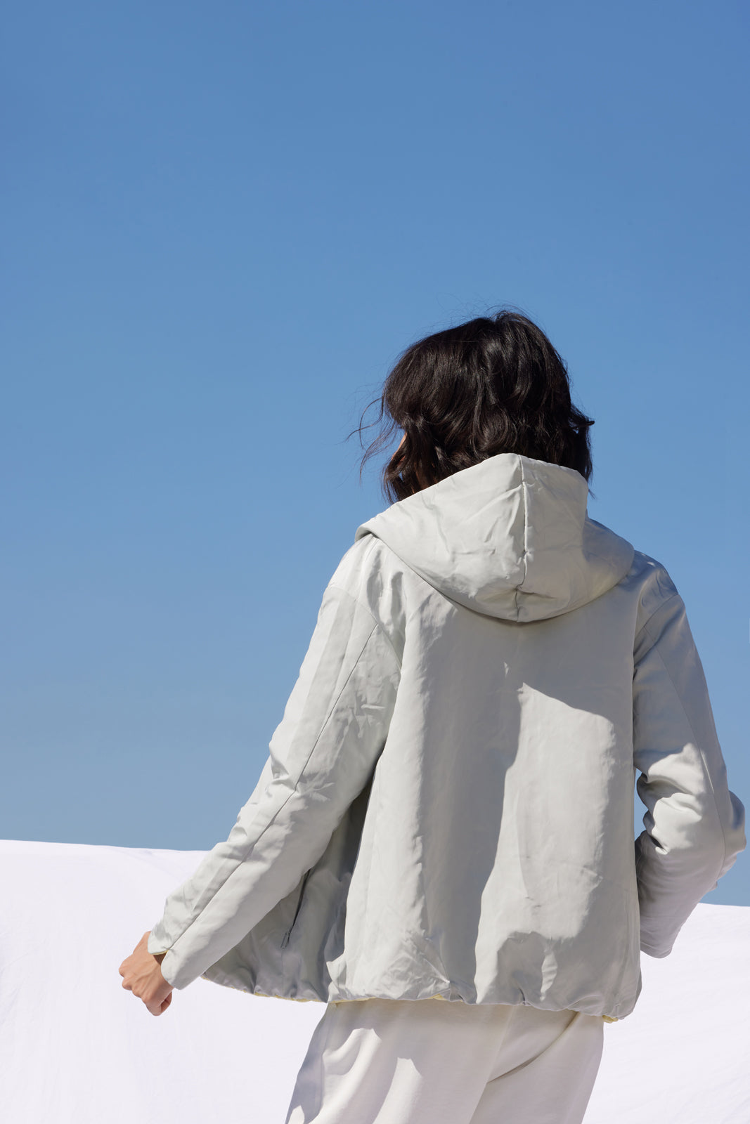 Geacă damă reversibilă LERIA , wax yellow / reverse pigeon