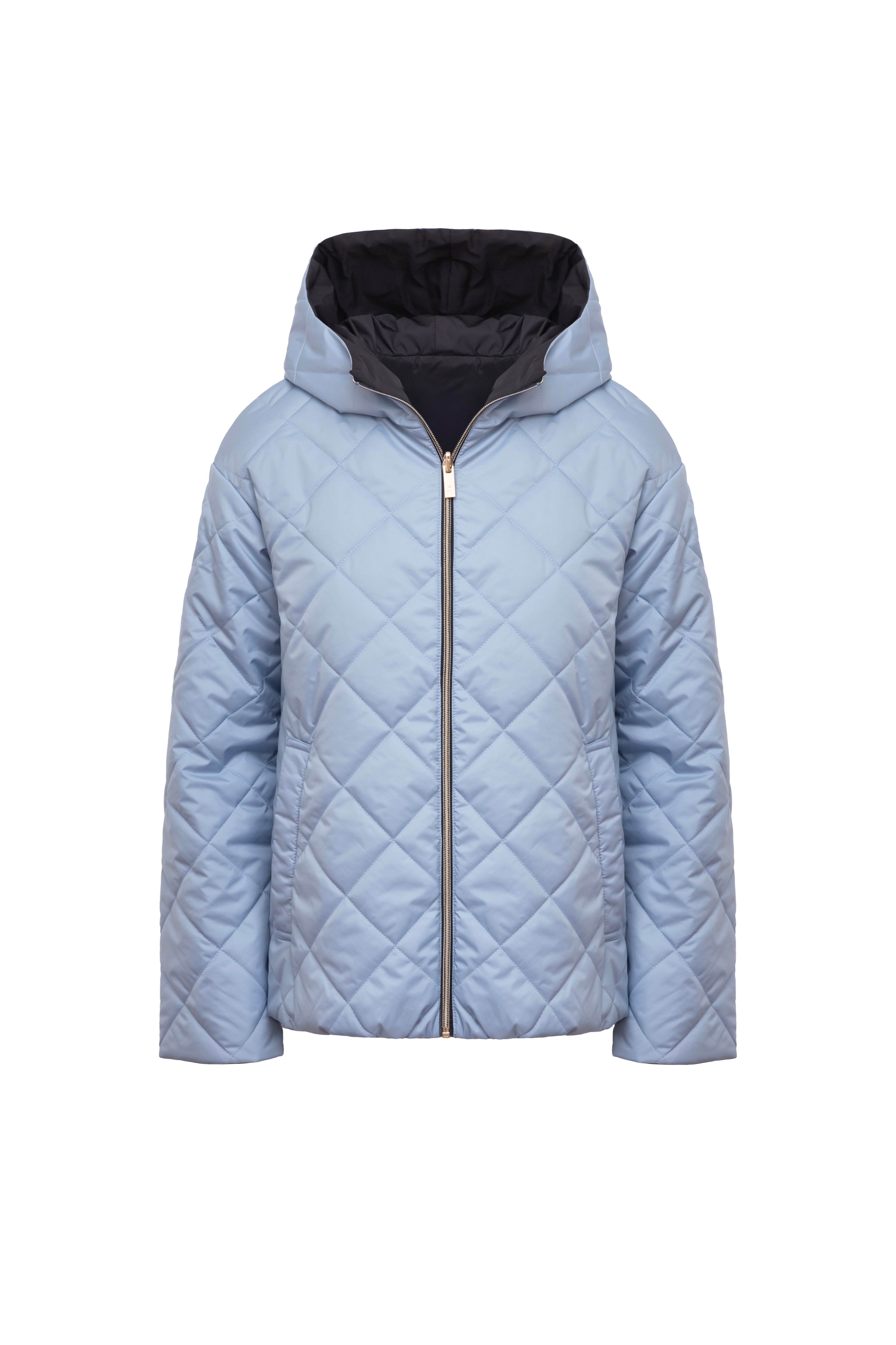 Geacă damă reversibilă LERA, Dark Navy / reverse Dusty Blue