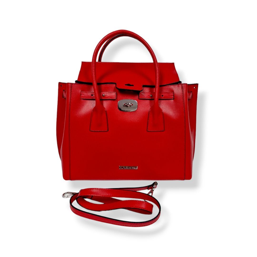 Geantă damă din piele naturală Parma Red Big Tote – Roșu | Made in Italy