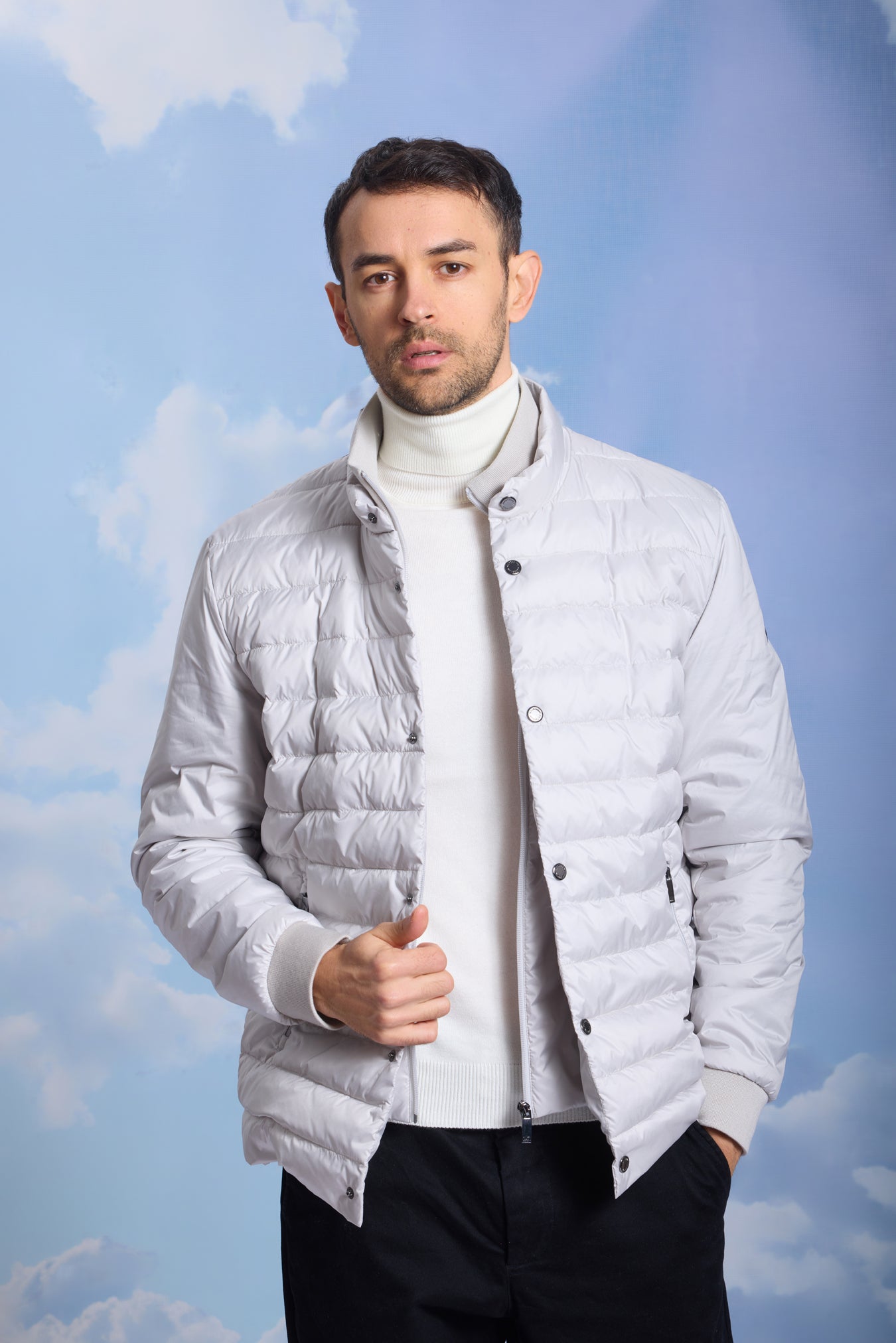 Geacă pentru bărbați MORBIO grey violet