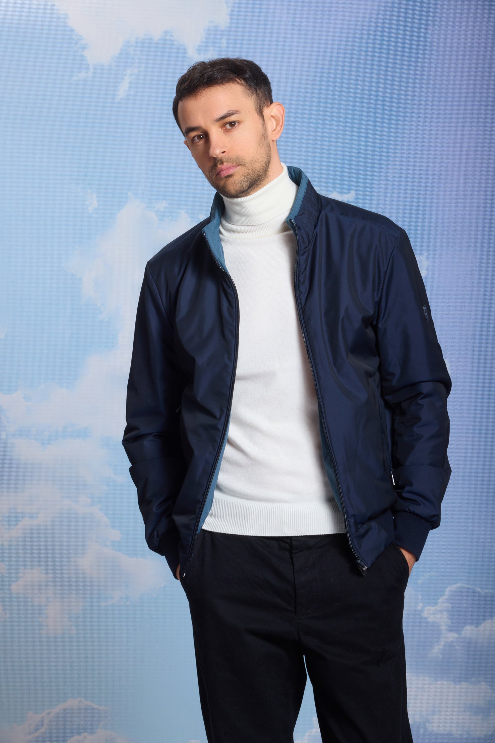 Geacă pentru bărbați ROBIN navy/reverse orion blue