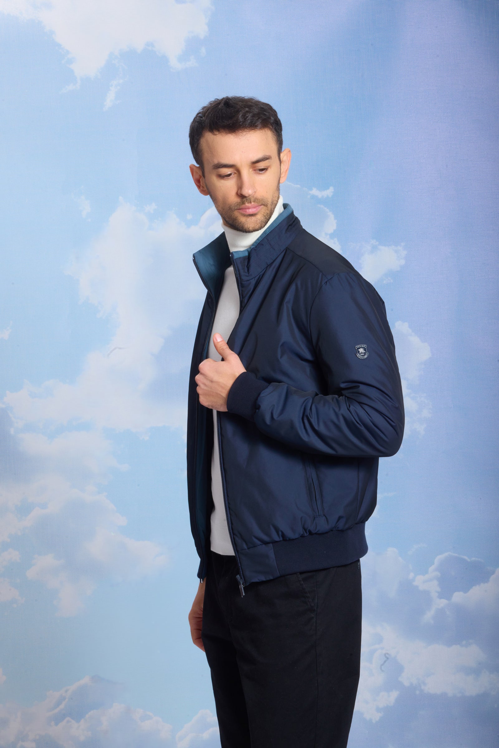 Geacă pentru bărbați ROBIN navy/reverse orion blue