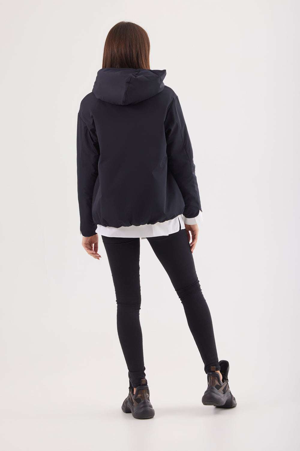 Geacă reversibila damă LERA, black / reverse beige