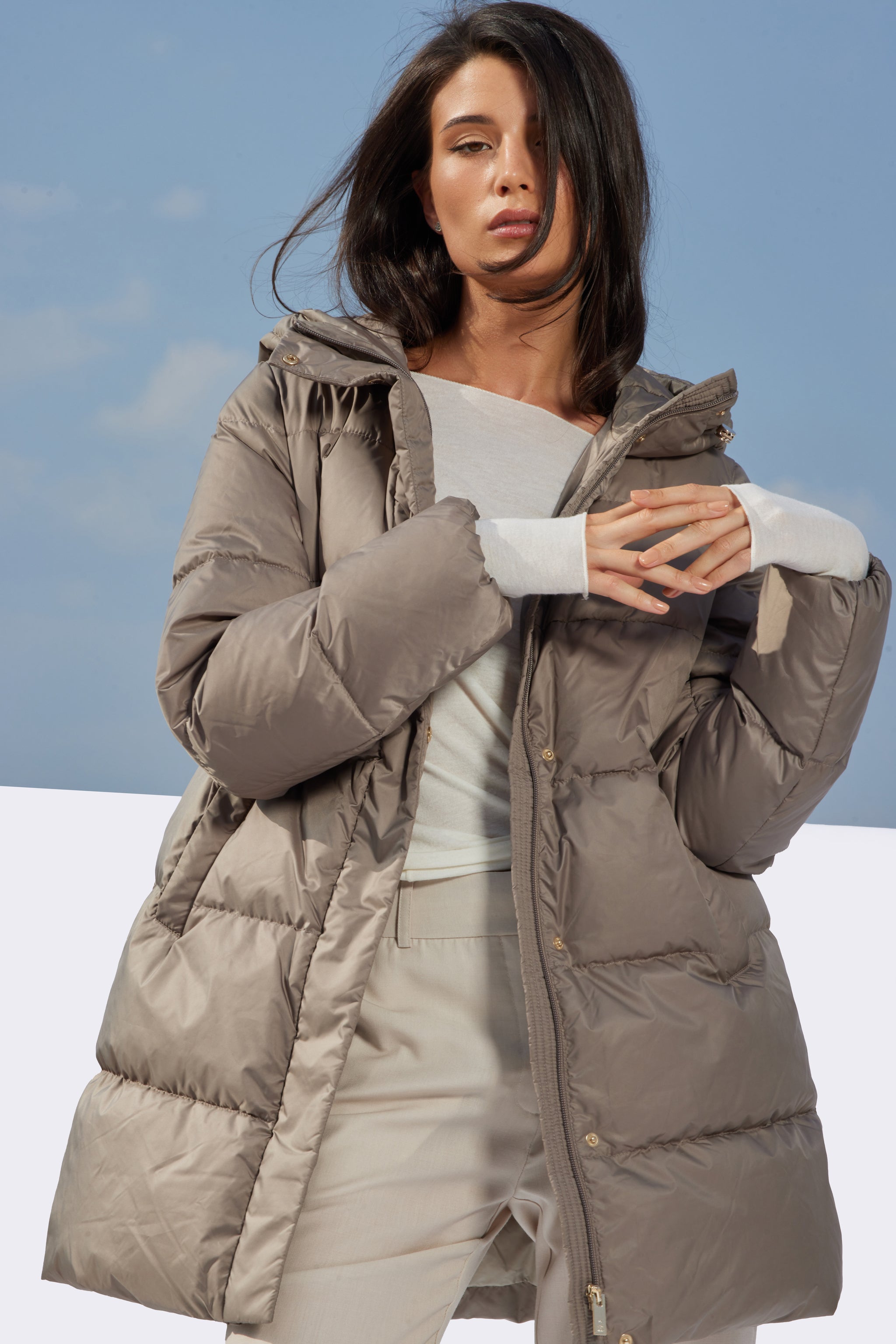 Geacă de damă ASSA dark beige