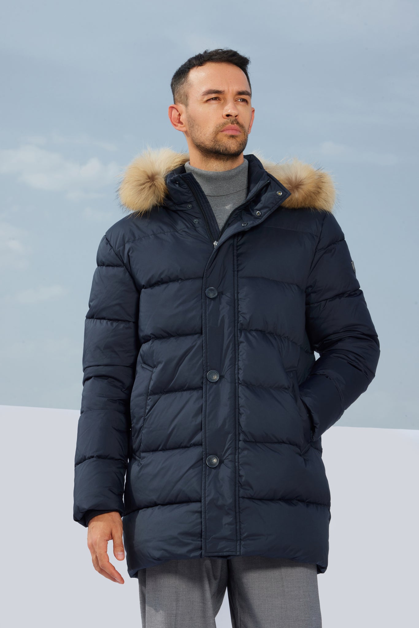 Geaca pentru barbati IGO dark navy