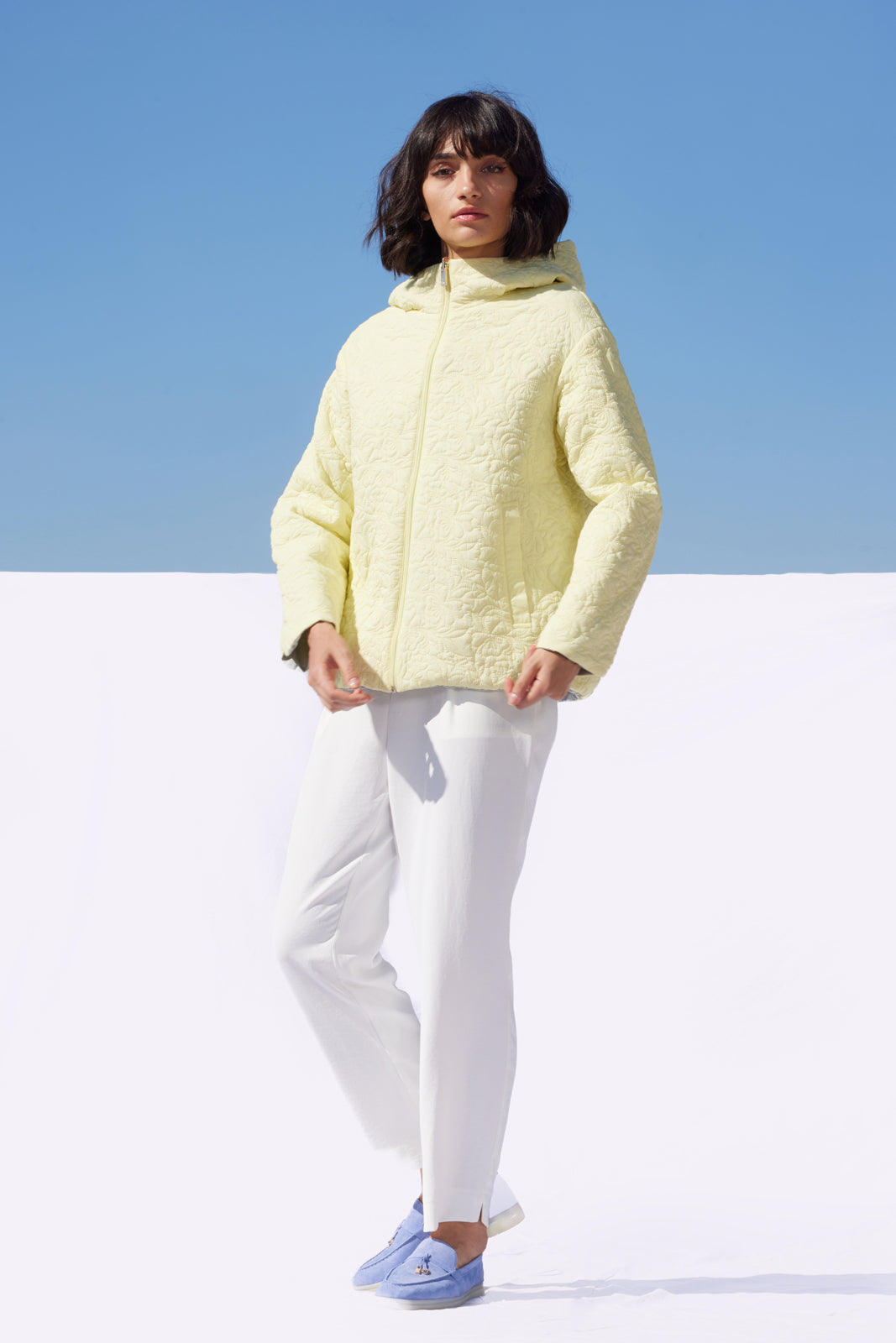 LERIA – Jachetă damă reversibilă, wax yellow / pigeon