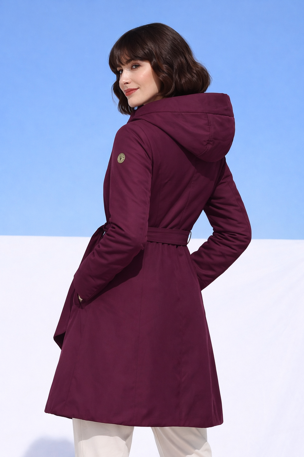 Palton de damă RADA plumb perfect/  violet