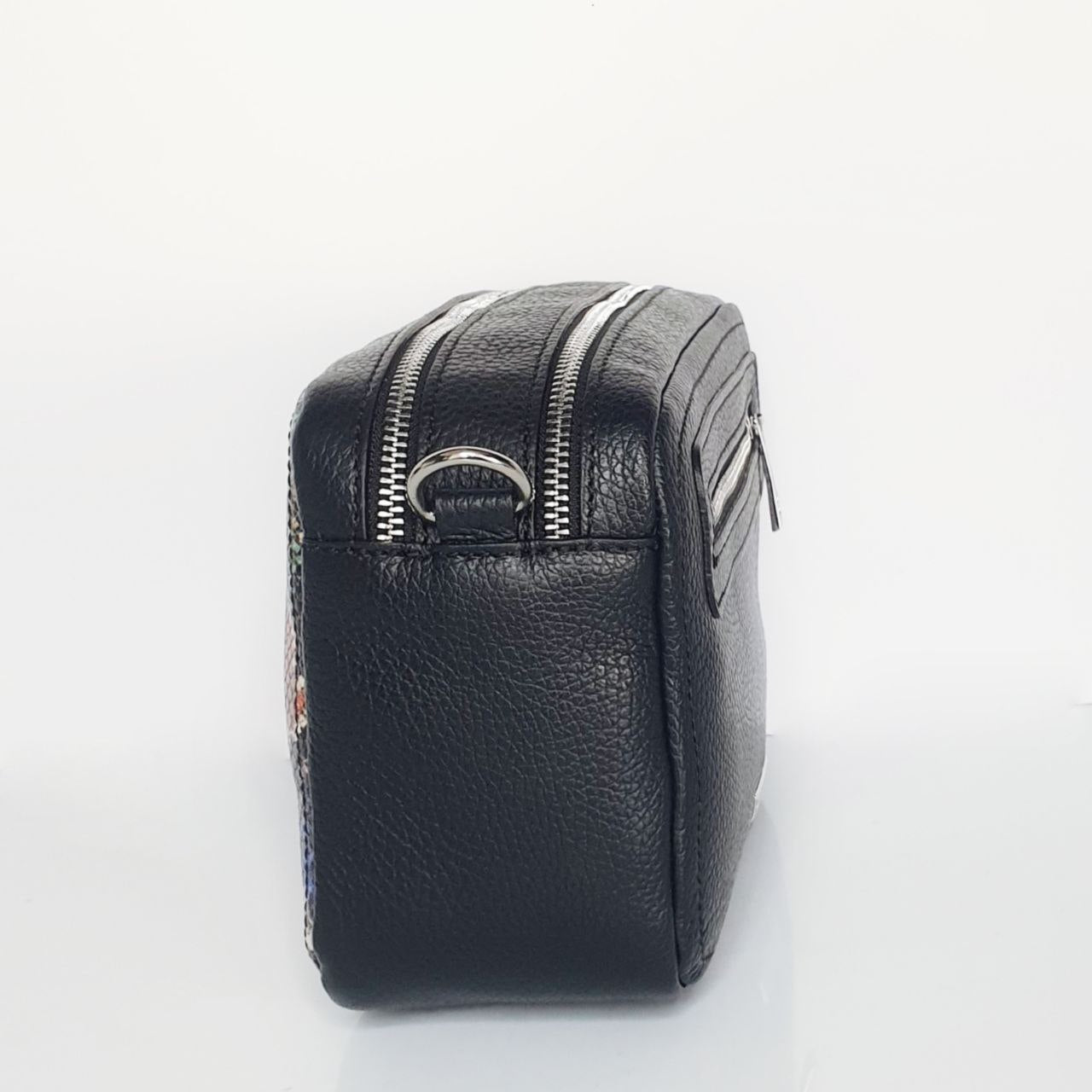 Geantă damă din piele naturală Leon Python Crossbody – Animal Print | Made in Italy