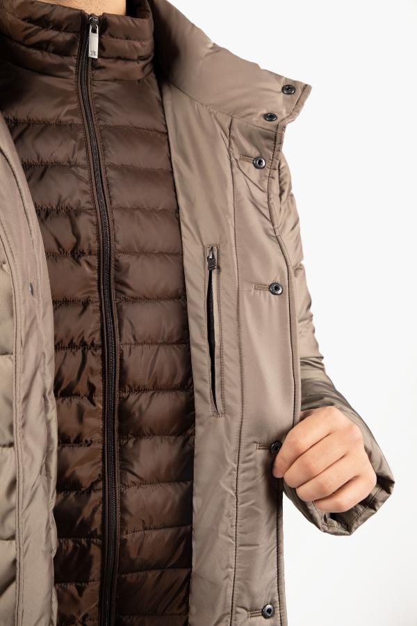 Geacă Matlasată pentru Bărbați LUI Beige