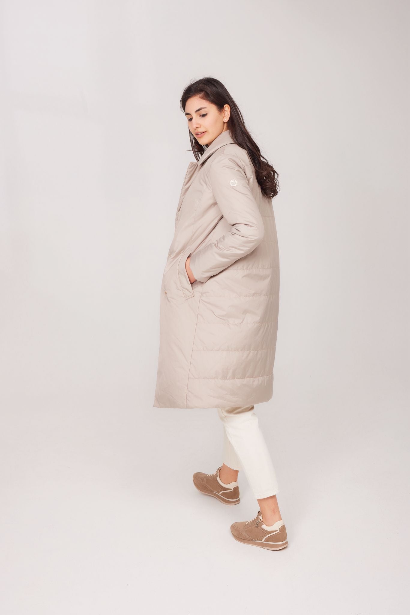 Palton de damă model VIKI – stucco