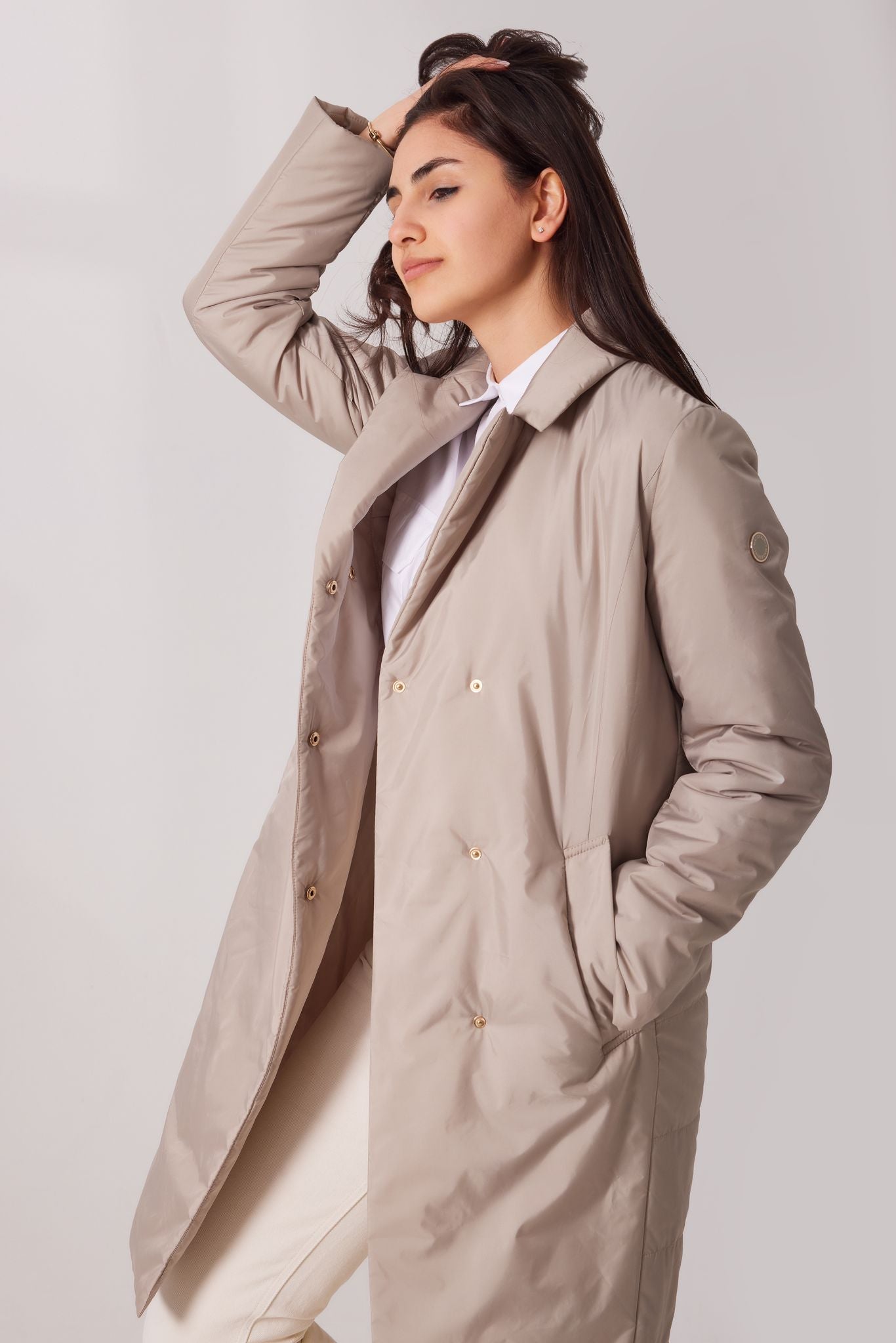 Palton de damă model VIKI – stucco