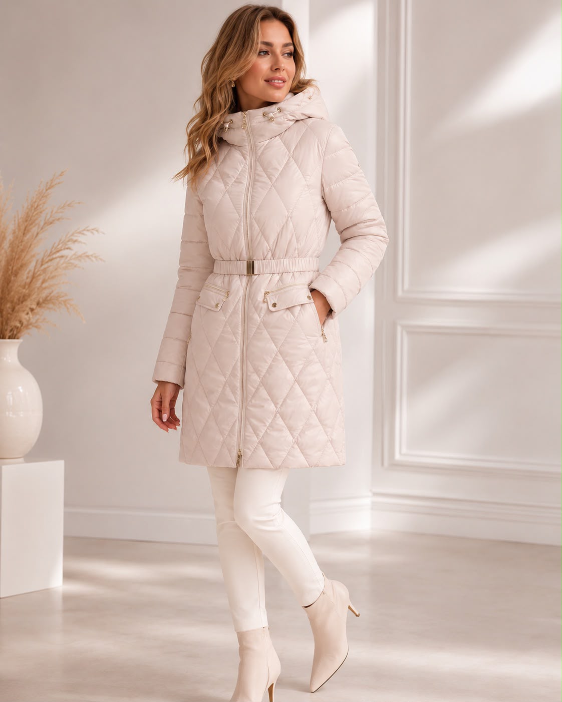 Geacă de damă cu BIO-puf ecologic DORIS lilac ash