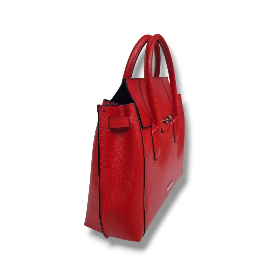 Geantă damă din piele naturală Parma Red Big Tote – Roșu | Made in Italy